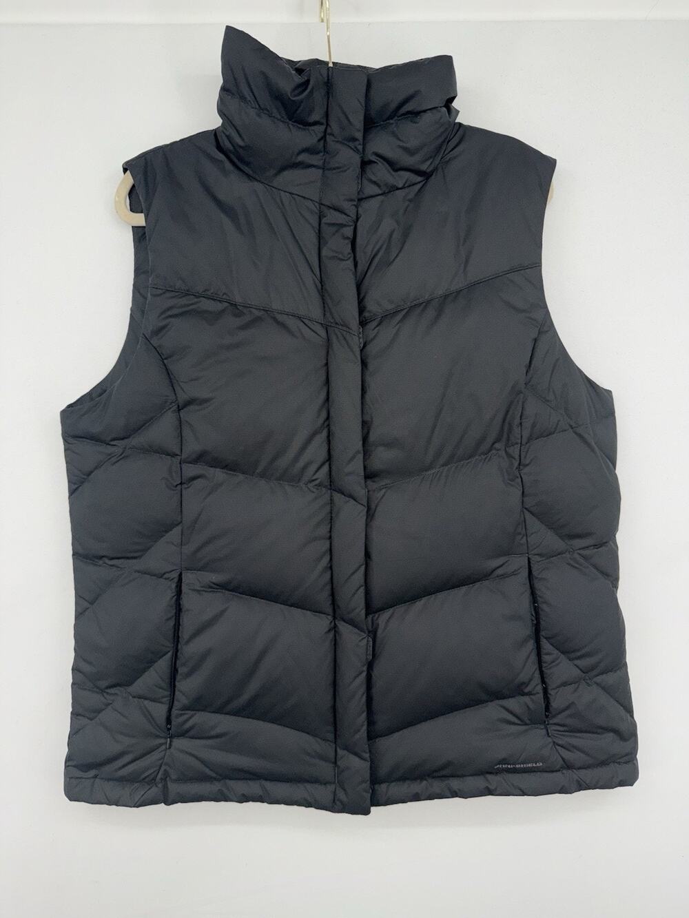 Columbia Vest Womens XL Black Jacket Down Fill Warm Winter Outdoor Zip Up Puffer